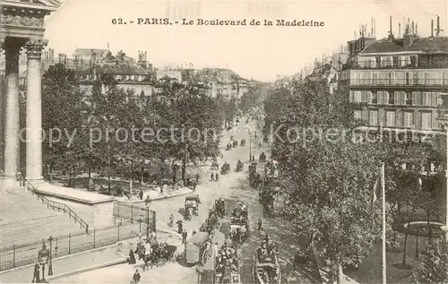 AK / Ansichtskarte Paris_75 Le Boulevard de la Madeleine 