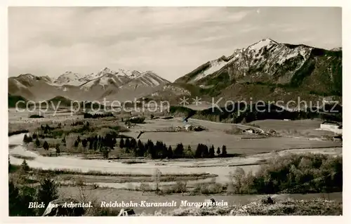 AK / Ansichtskarte 73808504 Marquartstein Achtalblick Reichsbahn Kuranstalt Marquartstein Marquartstein