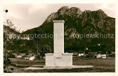 AK / Ansichtskarte 73808637 Schwangau Mahnmalweihe 1951 Schwangau