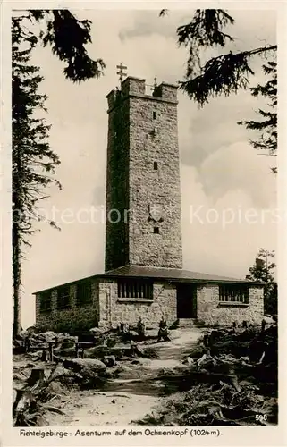 AK / Ansichtskarte 73808647 Warmensteinach Asenturm auf dem Ochsenkopf im Fichtelgebirge Warmensteinach