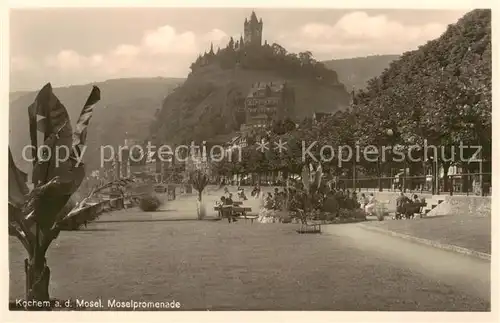 AK / Ansichtskarte 73808713 Cochem_Kochem_Mosel Moselpromenade 