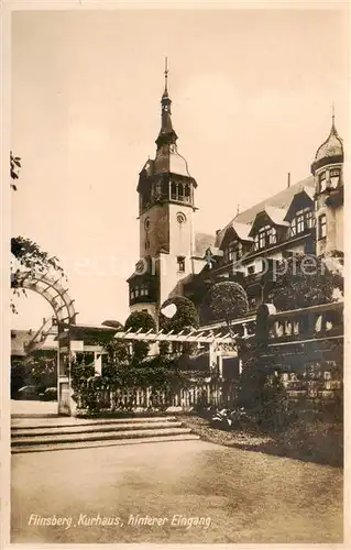 AK / Ansichtskarte 73808757 Flinsberg_Swieradow_Zdroj_Bad_PL Kurhaus hinterer Eingang 