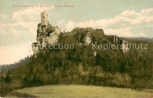 AK / Ansichtskarte 73808869 Fraenkische_Schweiz Ruine Neideck Fraenkische Schweiz