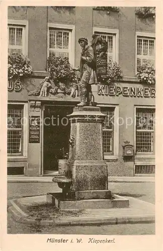 AK / Ansichtskarte 73809036 Muenster_Westfalen Kiepenkerl Denkmal Muenster_Westfalen