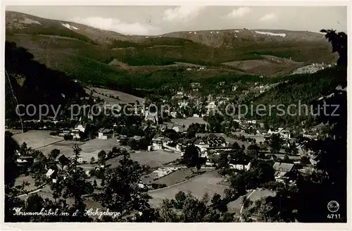 AK / Ansichtskarte 73809042 Krummhuebel_Karpacz_Riesengebirge_PL Panorama mit Hochgebirge 