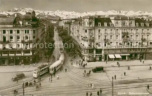 AK / Ansichtskarte 73809092 Strassenbahn Zuerich Bahnhofstrasse 