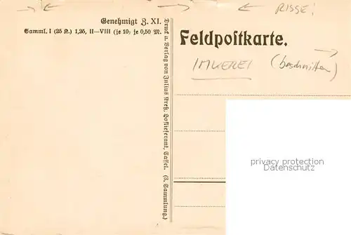 AK / Ansichtskarte 73809136 Wolhynien_Volhynia_UA Bienenstoecke Zeichnung Feldpostkarte 