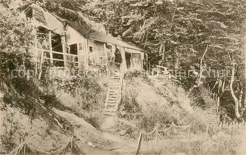 AK / Ansichtskarte 73809169 Insel_Ruegen Stubbenkammer Fischerhuette am Koenigsstuhl Insel Ruegen