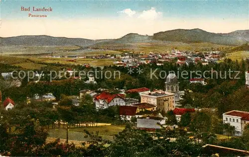 AK / Ansichtskarte 73809242 Bad_Landeck_Schlesien_PL Panorama 