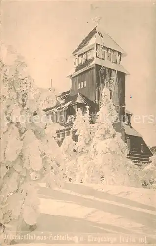 AK / Ansichtskarte 73809322 Fichtelberg_Oberwiesenthal_Erzgebirge Unterkunftshaus 