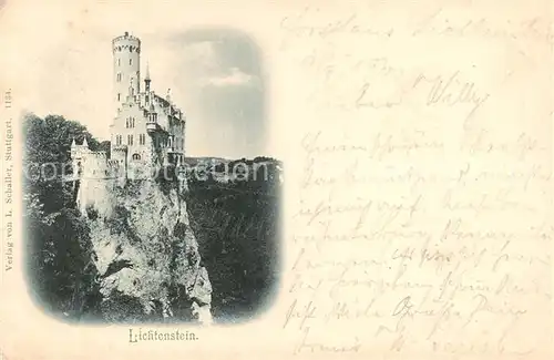 AK / Ansichtskarte 73809332 Schloss_Lichtenstein Motiv Schloss_Lichtenstein