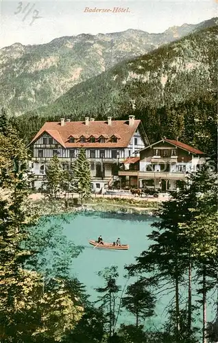 AK / Ansichtskarte 73809372 Badersee_Grainau Badersee Hotel 