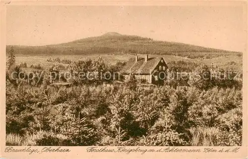 AK / Ansichtskarte 73809433 Braunlage Forsthaus Koenigsburg auf dem Achtermann Braunlage