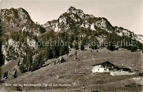 AK / Ansichtskarte 73809609 Bruendlingalm_1161m_Hochfelln Panorama 