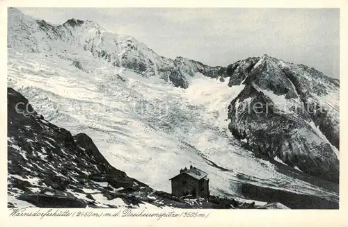 AK / Ansichtskarte 73809622 Warnsdorferhuette_2450m_Krimml_AT mit Dreiherrnspitze 