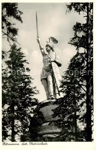 AK / Ansichtskarte 73809720 Teutoburgerwald Hermanns Denkmal Teutoburgerwald