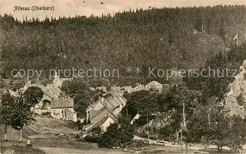 AK / Ansichtskarte 73809750 Altenau_Harz Ortsansicht mit Kirche Altenau Harz