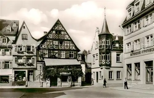 AK / Ansichtskarte 73809831 Bad_Kissingen Marktplatz Altstadt Fachwerkhaeuser Bad_Kissingen