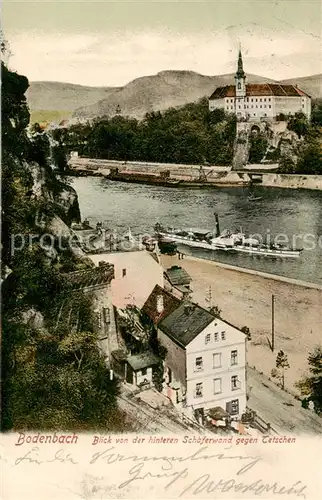 AK / Ansichtskarte 73809901 Bodenbach_-Tetschen_Boehmen_Ustecky_Kraj_CZ Blick von der hinteren Schaeferwand 