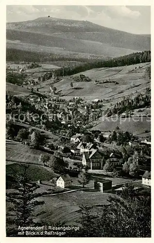 AK / Ansichtskarte 73809951 Agnetendorf_ Jagniatkow_Jelenia_Gora_Riesengebirge_PL mit Blick zum Reiftraeger 