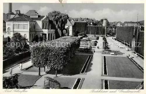 AK / Ansichtskarte 73810070 Bad_Salzuflen Badehaeuser und Gradierwerk Bad_Salzuflen