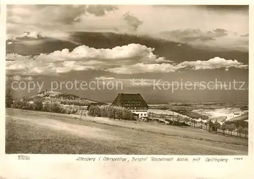 AK / Ansichtskarte 73810130 Altenberg__Osterzgebirge Berghof Raupennest mit Geisingberg 