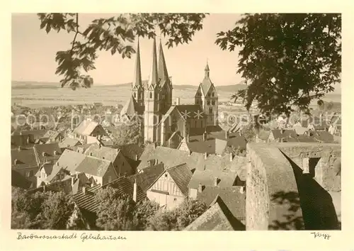 AK / Ansichtskarte 73810165 Gelnhausen Panorama mit Kirche Gelnhausen