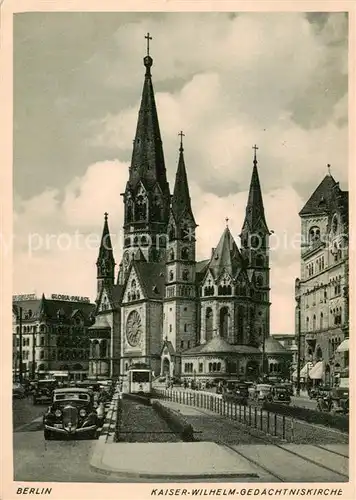 AK / Ansichtskarte 73810193 Berlin Kaiser Wilhelm Gedaechtniskirche Berlin