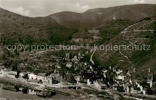 AK / Ansichtskarte 73810221 Alf_Bullay_Mosel Fliegeraufnahme mit Burg Arras Alf_Bullay_Mosel