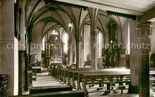 AK / Ansichtskarte 73810260 Bornhofen_Kamp_Rhein Inneres der Wallfahrtskirche 