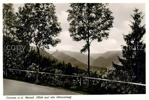 AK / Ansichtskarte 73810482 Cochem_Kochem_Mosel Blick auf die Winneburg 