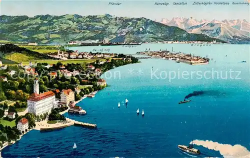 AK / Ansichtskarte 73810914 Bad_Schachen_Bodensee Panorama aus der Vogelperspektive 