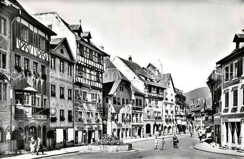 AK / Ansichtskarte Stein_Rhein_SH Haeuserpartie in der Altstadt 