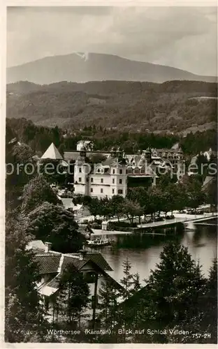 AK / Ansichtskarte 73810971 Velden__Woerthersee_AT Blick auf das Schloss 