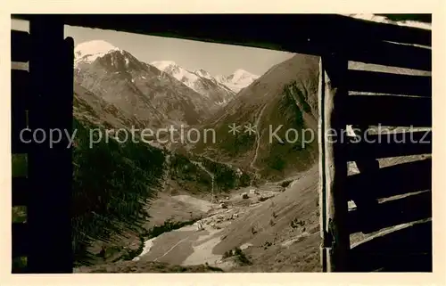 AK / Ansichtskarte 73811016 Vent__oetztal_Tirol_AT Durchblick ins Tal Bergsteigerdorf oetztaler Alpen 