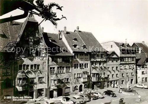 AK / Ansichtskarte Stein_Rhein_SH Haeuserfront am malerischen Rathausplatz 