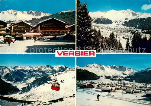 AK / Ansichtskarte 73811061 Seilbahn_Cable-Car_Telepherique Verbier 