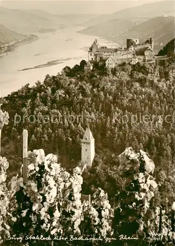 AK / Ansichtskarte 73811113 Bacharach_Rhein Burg Stahleck Fliegeraufnahme Bacharach Rhein