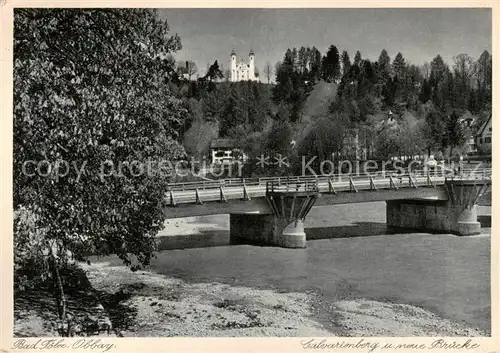 AK / Ansichtskarte 73811154 Bad_Toelz Calvarienberg und neue Bruecke Bad_Toelz