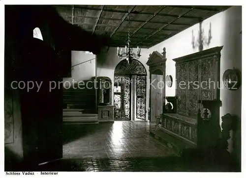 AK / Ansichtskarte 73811204 Liechtenstein_Fuerstentum Schloss Vaduz Interieur 