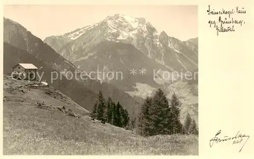 AK / Ansichtskarte 73811377 Steinerkogelhaus_1270m_Brandberg_Zillertal_Tirol_AT mit Gruenberg 