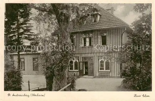 AK / Ansichtskarte 73811455 St_Andreasberg_Harz Haus Elim St_Andreasberg_Harz