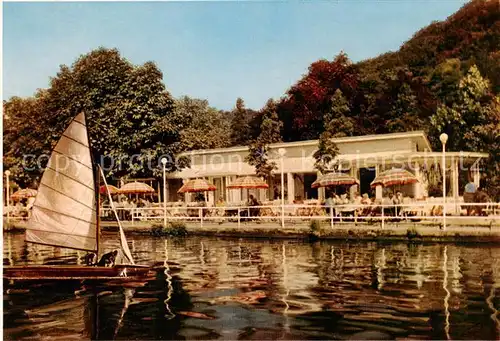 AK / Ansichtskarte 73811628 Baldeneysee_Essen Seeterrasse Schloss Baldeney 