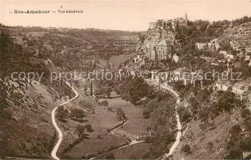 AK / Ansichtskarte Roc Amadour_Rocamadour_46_Lot Vue generale aerienne 