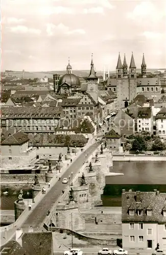 AK / Ansichtskarte 73812043 Wuerzburg Blick von der Festung Wuerzburg