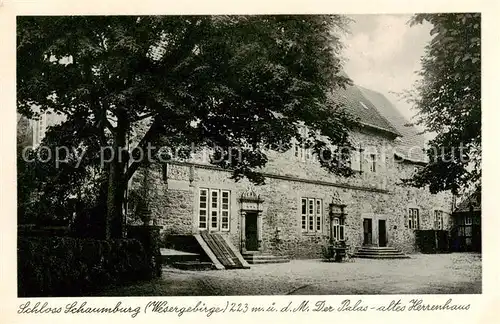 AK / Ansichtskarte 73812101 Schloss_Schaumburg_Weser Der Palas Altes Herrenhaus 