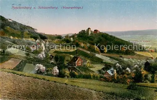 AK / Ansichtskarte 73812102 Paschenburg_Deckbergen mit Schaumburg Wesergebirge Paschenburg Deckbergen