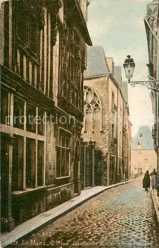 AK / Ansichtskarte Le_Mans_Sarthe Grande rue La maison dite de la Reine Berengere Le_Mans_Sarthe