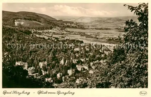 AK / Ansichtskarte 73812290 Bad_Harzburg Panorama Blick vom Burgberg Bad_Harzburg