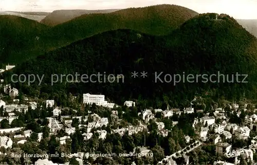 AK / Ansichtskarte 73812360 Bad_Harzburg Panorama Blick auf Sanatorium am Burgberg Bad_Harzburg